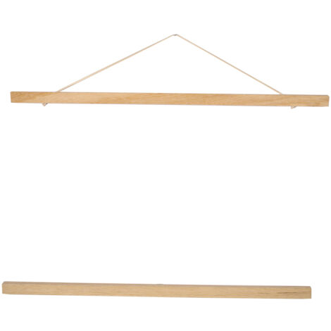 Cadre photo magnétique moderne en bois blanc, 50 cm, idéal pour créer soi-même des affiches et des impressions sur rouleau.
