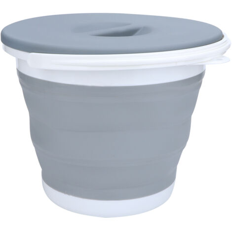 Conteneur d'eau pliable et portable, seau pliable pour le lavage de voiture, la pêche, les voyages et le camping en plein air
