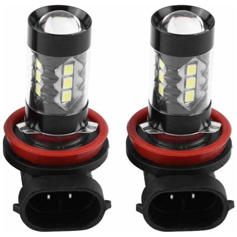 Ampoules LED Xtreme Super Lumineuses 6000K Lot de 2 ampoules LED antibrouillard/feux de jour haute puissance 12V-24V 80W pour voiture (1/5)