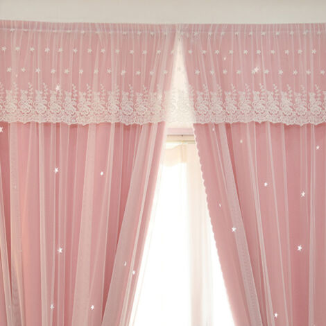 Rideau De Fenêtre, Blanc En étoiles Dorées - 140 X 250 Cm, Atmosphera