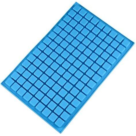 2PCS Moule Carré en Silicone 126 Cavité Moules Gommeux Moules à Bonbons Silicone pour chocolats, bonbons, glaçons, gelées, truffes, pralinés