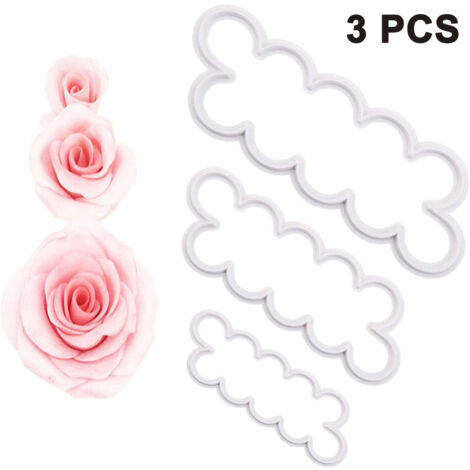 Emporte-pièce 3D en forme de rose, moule à fondant, accessoire de décoration de gâteaux et de pâtisserie