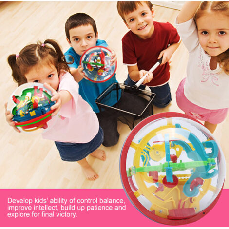 Jeu de puzzle sphérique 3D en forme de labyrinthe, jouet d'équilibre pour enfants, cadeau idéal