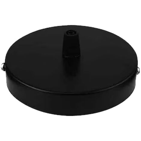 Suspension en gros, panneau de plafond, panneau à bord droit, base circulaire, châssis 80 x 25 mm, accessoires d'éclairage à monter soi-même - noir (1/5)