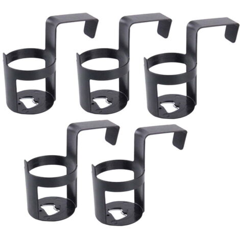 5pcs Car Interior Hanging Rack Drinks Holder Plastic Universal Beverage Cup Holder Drink Bottle Rack