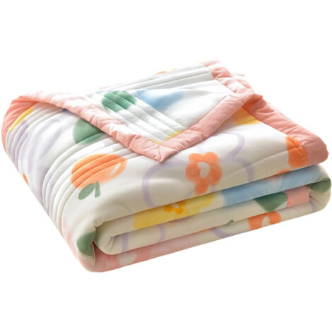 Couvre-lits légers pour lit Queen, couverture d'été douce en microfibre légère, couvre-lit à motif floral moderne pour toutes les saisons 150x200