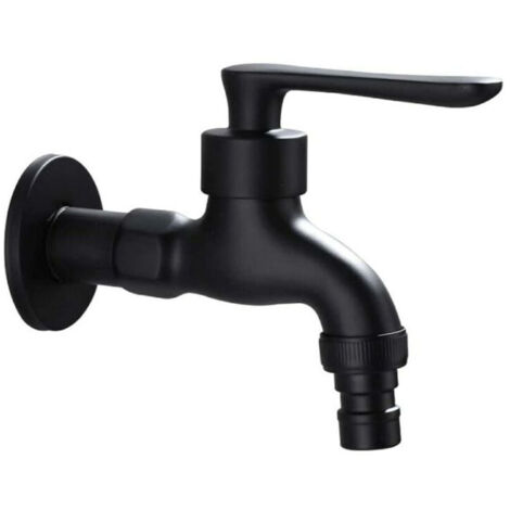 Robinet de jardin extérieur robinet d'eau froide vintage avec interface de commande unique (sorties 1/2 pouce - entrées 1/2 pouce), adapté au jardin, lavage (1/5)