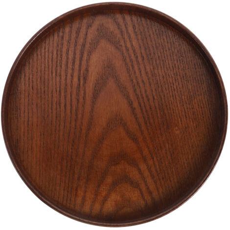 Plateau de service en bois pour la maison et la décoration, marron clair (1/5)