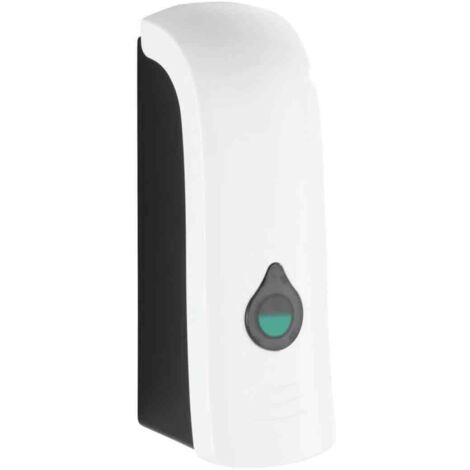 Distributeur de Savon Liquide Mural - JINFGERNE - Distributeur Gel Hydroalcoolique Sans Perçage, Capacité 280 ml, Design Chromé Élégant, Dimensions Compactes 7x22x7,5 cm, Idéal pour Salle de Bain et C (1/5)