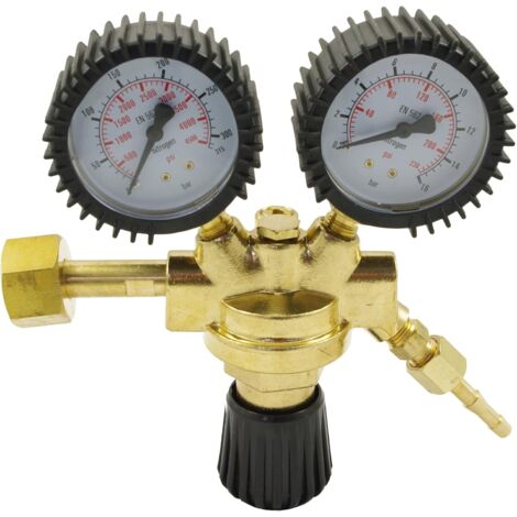 Réducteur de Pression de Gaz pour Argon et CO2 - JINFGERNE - Vanne d'Arrêt, Manomètre 0-315 bar, Débitmètre 0-30 l/min, Compatible MIG-MAG et TIG (1/5)