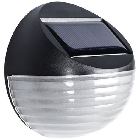 Lampe murale solaire étanche pour jardin ou clôture, 6 LED (1/5)