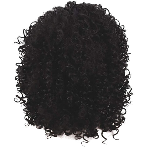 Perruque bouclée et ondulée, perruque Lace Front pour femmes noires, perruque en fibres synthétiques résistantes à la température (1/5)