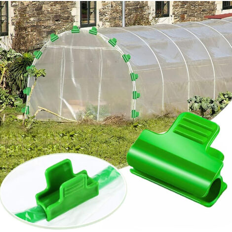 GK01865-24 Pcs Pince à film pour serre En Plastique À Effet Outil De Jardinage Accessoires pour GK01865-24 Pcs Pince à film pour serre En Plastique À Effet Outil De Jardinage Accessoires pour