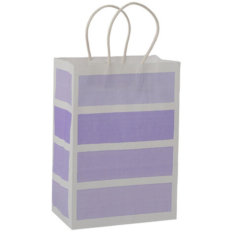 Lot de 25 Sachets Cadeaux en Papier Kraft Violet avec Poignée - JINFGERNE - Parfaits pour Dragées de Mariage, Fêtes et Événements Spéciaux, Pratiques et Élégants (1/5)