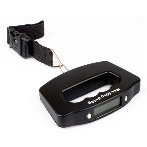 Balance Numérique LCD pour Valises jusqu'à 50 kg - JINFGERNE - Pèse-Bagages Précis et Pratique, Fonction Tare, Rétroéclairage Bleu, Idéal pour Voyage et Shopping (1/5)