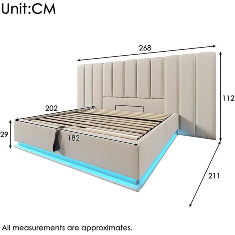 Lit à Eau Double JVmoebel - 180x200cm - Cuir Souple Blanc Avec Chauffage - Ensemble Complet Luisa