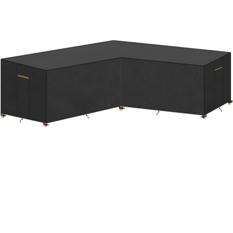 S-giant Housse pour Mobilier Extérieur Bâche Salon de Jardin Housse Canapé D'angle Jardin Imperméable Couvrir pour Meubles de Jardin Bâche Anti Pluie pour Mobilié Extérieur 270x270x90/80cm (1/5)