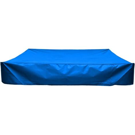 Couverture de Bac à Sable,bache bac a Sable,Housse de bac à Sable,avec Cordon de Serrage,pour Bac à Sable, Piscine, Jardin ou Ferme(Bleu,200X200cm) (1/5)