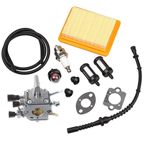 Ensemble de carburateur Stihl FS120 FS200 FS250 FS300 - Avec filtre à air tuyau d'huile etc. (1/5)