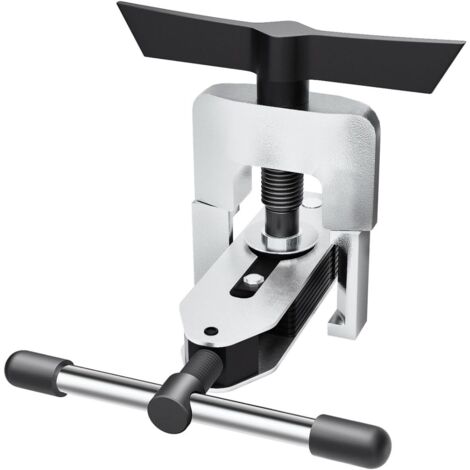 Ensemble d'outils d'évasement pour tuyau de tube en aluminium en laiton et cuivre de 3/16-5/8 pouces avec cône d'angle SAE à 45 degrés pour conduire de frein de réfrigération de gaz HVAC