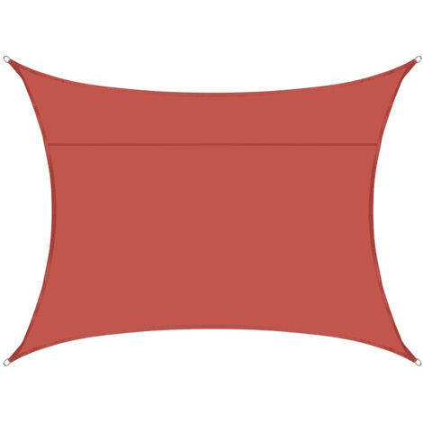 S-giant Voile d'ombrage rectangulaire imperméable, 98% UV imperméable, extérieur cour patio jardin parking(Rouille rouge,2X1.8M) (1/4)