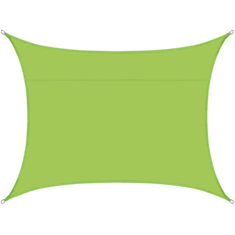 S-giant Voile d'ombrage rectangulaire imperméable, 98% UV imperméable, extérieur cour patio jardin parking(Vert,4X5M) (1/4)