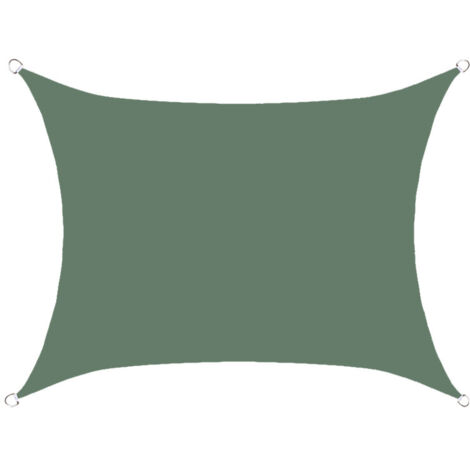 S-giant Voile d'ombrage rectangulaire imperméable, 98% UV imperméable, extérieur cour patio jardin parking(Vert à l'intérieur,2X2.5M) (1/4)