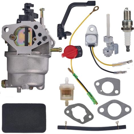 S-giant Carburateur compatible pour générateur portable Generac GP5000, GP5500, GP6500, GP6500E, GP7500E - Références 0J58620157, 0G8442AE, 5KW à 6.5KW, 389cc, 188F, 190F (1/5)