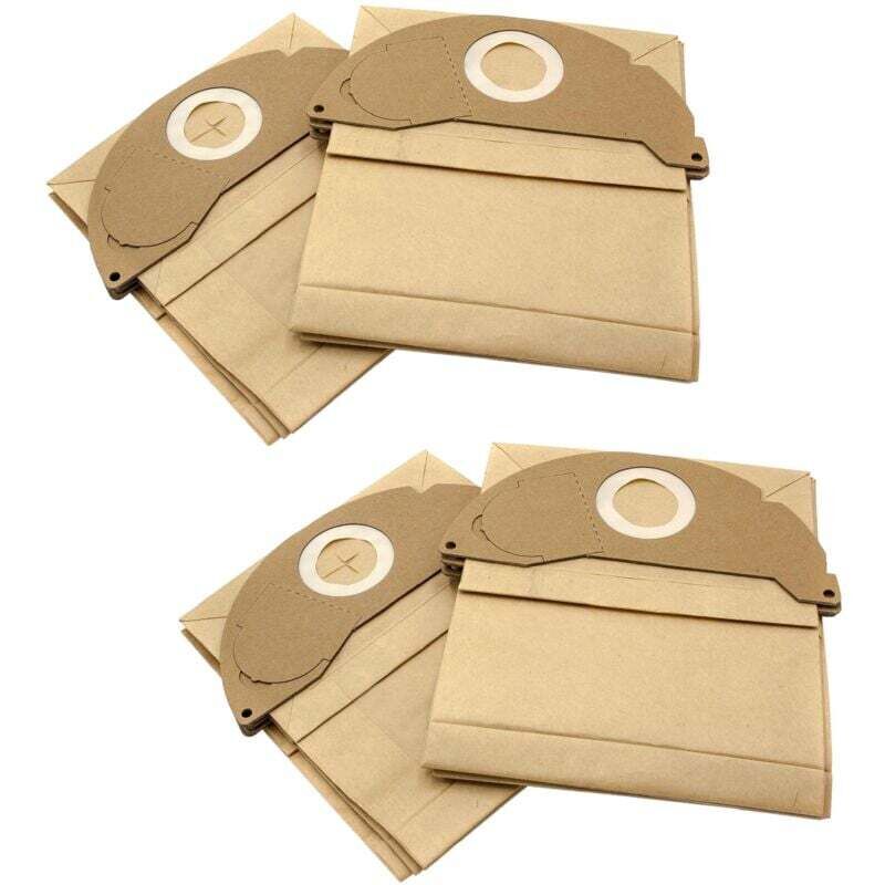 Kärcher 6.904-322.0 Lot De 5 Sacs Filtre Papier - Accessoire Officiel Pour Aspirateurs Eau Et Poussière WD2 à WD2.399 Et A2000 à A2099