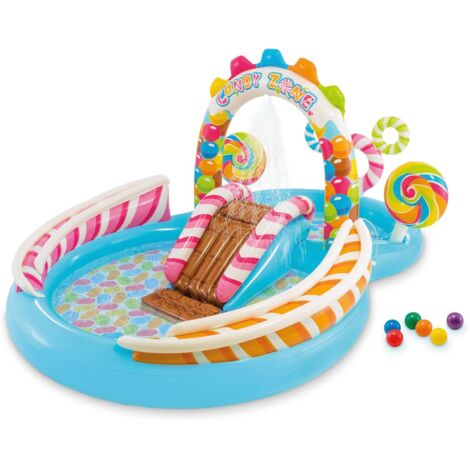 Centre de jeux Intex Dinoland avec toboggan et pataugeoire n° 57135 (1/5)