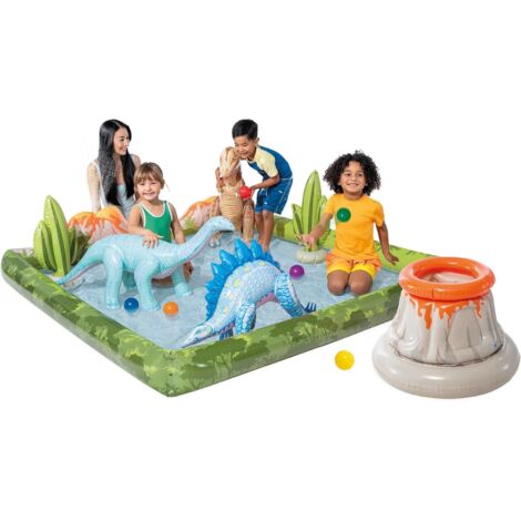 Centre de jeux Intex Dinoland avec toboggan et pataugeoire n° 57135 (1/5)