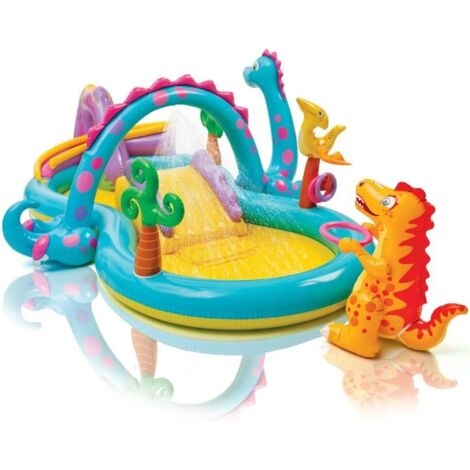 Centre de jeux gonflable Intex Dinoland 57135NP avec piscine et toboggan