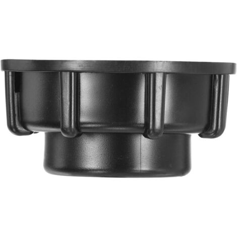 Bouchon Adaptateur S60x6 Pour Cuve IBC 1000L - Conversion Filetage 60mm Vers 1 Pouce - Plastique Noir