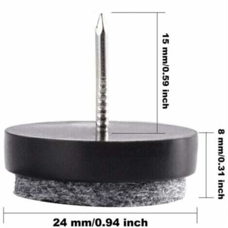 Lot De 40 Balles De Tennis Prédécoupées Pour Pieds De Meubles Et Protection Du Sol Pour