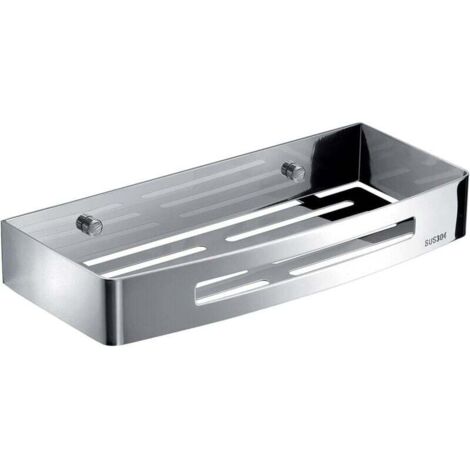 Porte-Objets rectangulaire, Acier Inoxydable, Chrome, 30 x 12 x 4,5 cm (1/4)