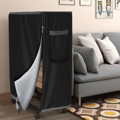Housse De Protection Pour Lit Pliable - Tissu Oxford 210D Imperméable - Anti-Poussière - Tailles Variables (Noir)