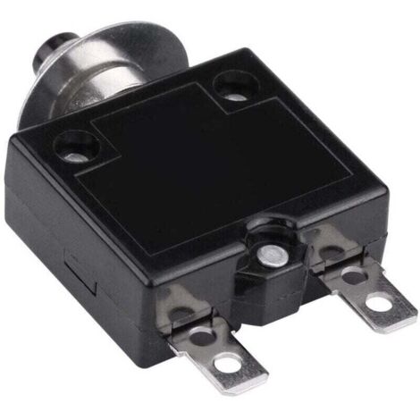Disjoncteur Interrupteur thermique de réinitialisation, 125-250V AC 50V DC Disjoncteur à bouton-poussoir de protection contre les surcharges de courant(10 ampères)