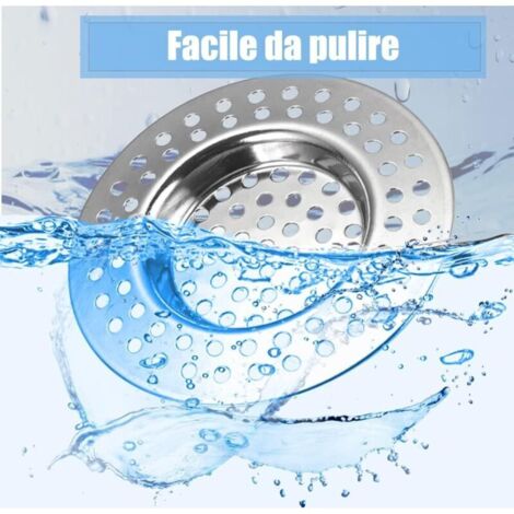 Grilles Filtre Évier Inox 7 Cm - Lot De 2 - Neuf