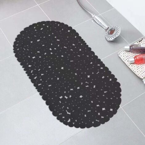 Douceur d'Intérieur Fond de Baignoire Motif Galets Anthracite 69 x 35 x 1 cm (1/4)