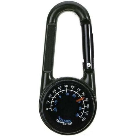 DulSurvival – Mousqueton Multifonction avec Boussole et Thermomètre, Porte- clés – L'atelier du détectoriste DulSurvival – Mousqueton Multifonction avec Boussole et Thermomètre, Porte- clés – L'atelier du détectoriste