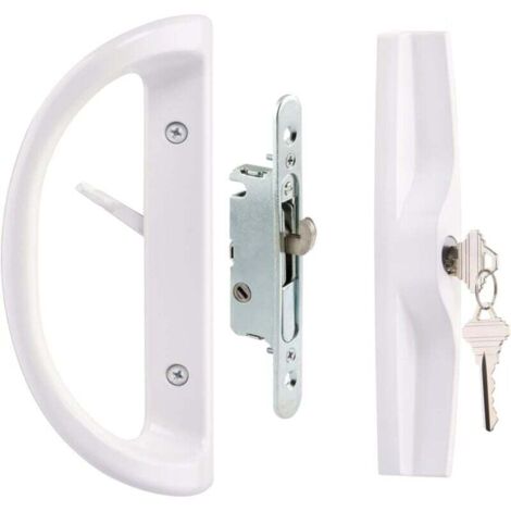 Fenêtre coulissante en aluminium avec serrure à poignée coulissante