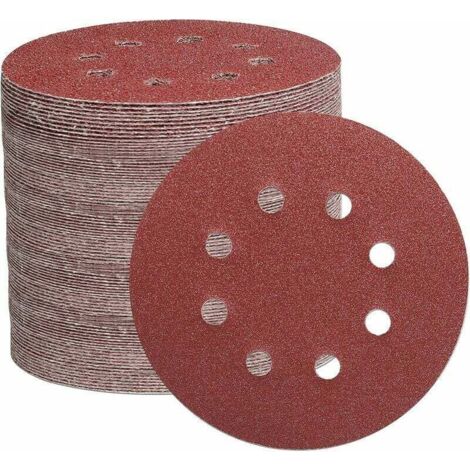 105pcs Disque de Ponçage, Disques a Poncer 125mm pour Ponceuse Excentrique, (Grain Abrasif de 40/60/100/150/240/320/600) (1/4)