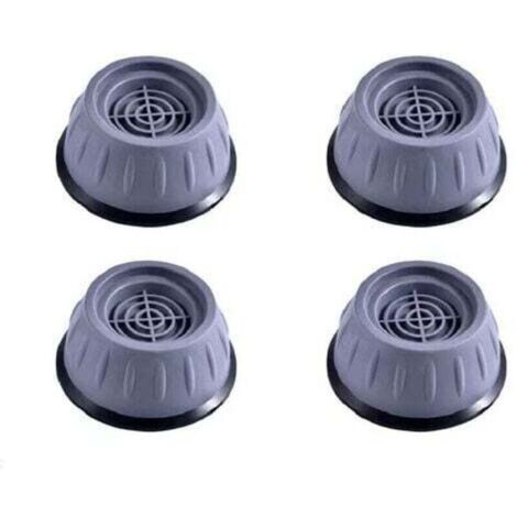 Jeu de 4 Pieds Anti-Vibration Universels pour Machine à Laver et Sèche-Linge - Supports Antidérapants en Caoutchouc Réducteur de Bruit - Compatible Meubles et Électroménagers (1/4)