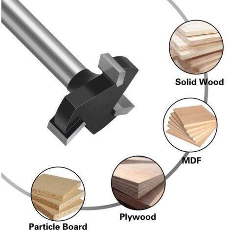 Fraise Spoilboard CNC 6mm Tige – Fraise De Surfaçage Carbure Tungstène 3 Ailes Pour Aplatir Bois, Planer Et Surfacer Efficacement