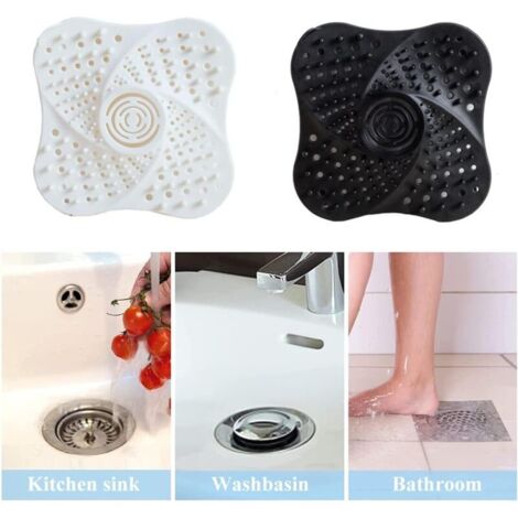 Trou de filtre d'évier de cuisine en acier inoxydable, bouchon de capteur de cheveux de baignoire, filtre de vidange d'égout de salle de bains, bouchon de filtre de déchets d'évier de lavabo