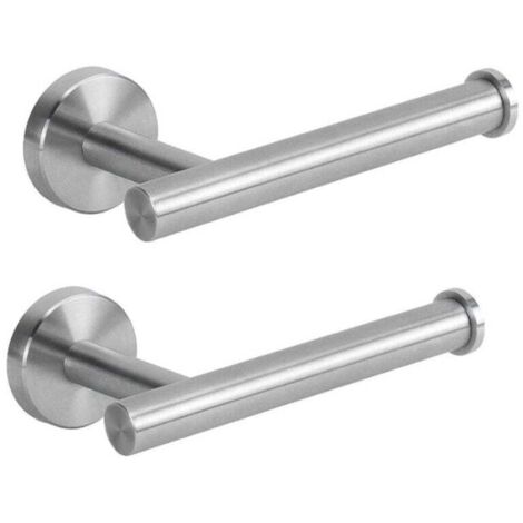 Porte-papier hygiénique pour salle de bain-2pcs , porte-rouleau de papier toilette mural en acier inoxydable antirouille pour salle de bain, cuisine, salle d'eau (1/4)