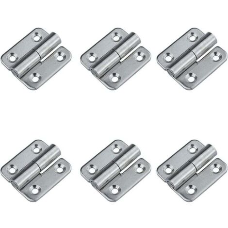 (Droite)6 charnières amovibles 1,5' petits joints coulissants charnières de porte amovibles en acier inoxydable 304 gaucher (1/4)