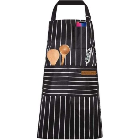 Tabliers de Cuisine,Tablier Réglable avec Poches Tablier Cuisine Homme Femme pour Restaurant,Barbecue,Café,Chef,Boulanger (1/4)