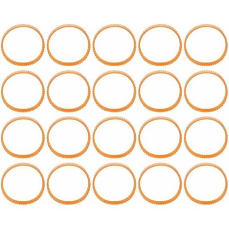 20 pièces Courroie de rabotage électrique Courroies d'entraînement de transmission en néoprène pour rabot électrique 9.4in dcirconférence - (1/4)