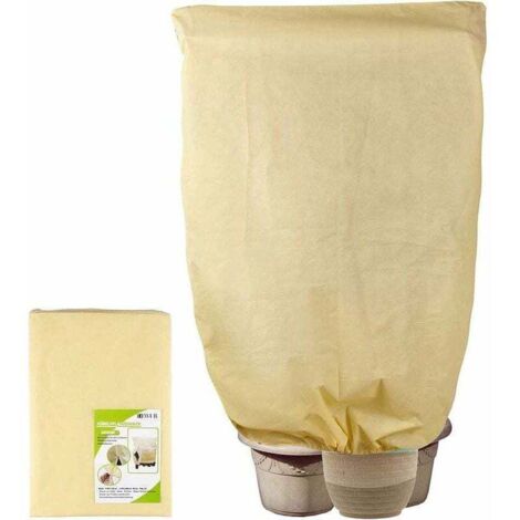 (200x240cm)Housse Hivernage pour Plantes Voile Hivernage Plante Housses de Protection Non-Tissé Beige (1/4)